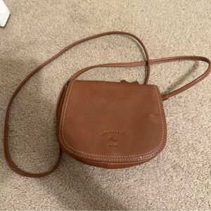 G.H. Bass & Co. - Genuine Leather - Belt Bag - Snap Closure - 6 1/4” X 5 1/4”x2”